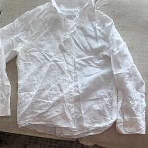 Zara mens White Button-Up Shirt